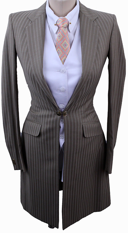 Daysuit Becker Brothers Tan & Cream Pinstripe