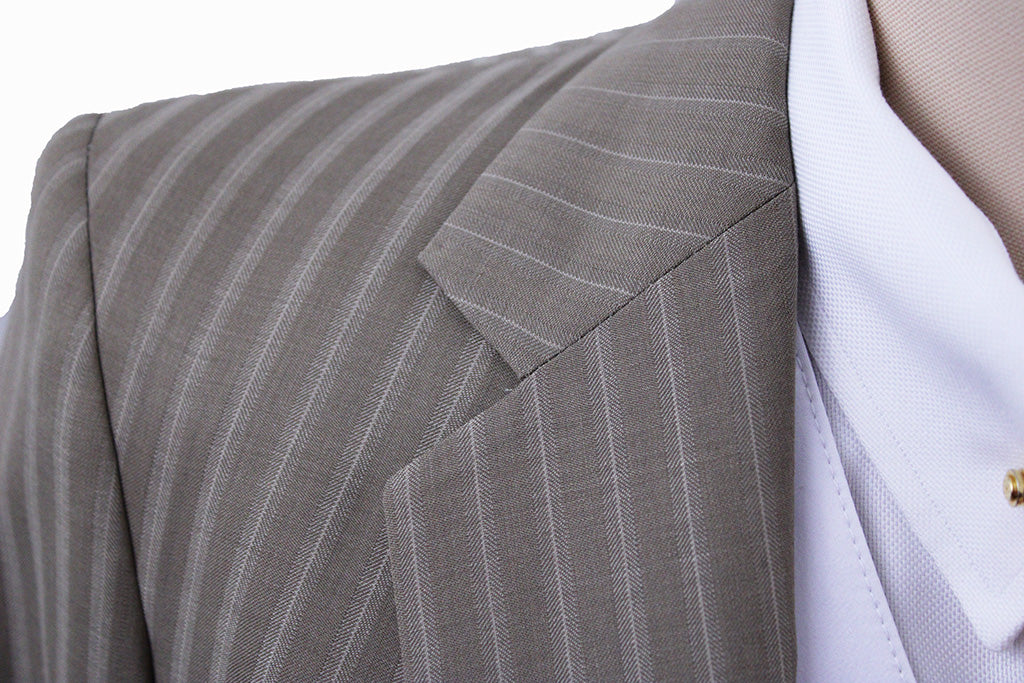 Daysuit Becker Brothers Tan & Cream Pinstripe