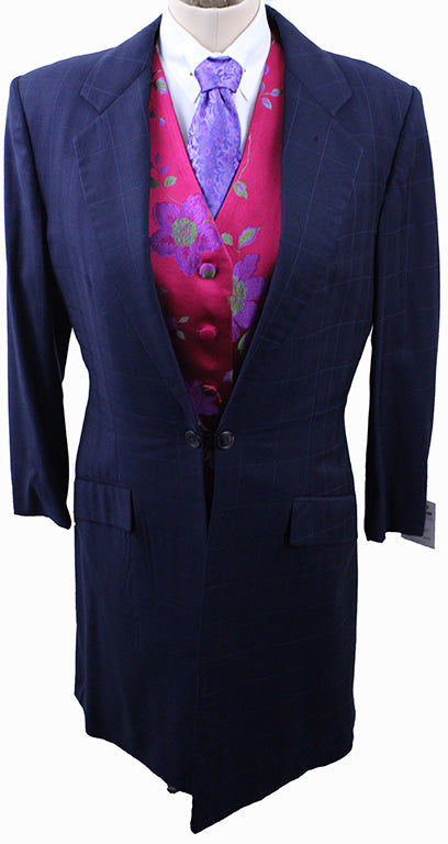 Day Suit Carl Meyers Navy Windowpane