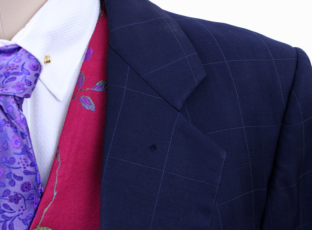 Day Suit Carl Meyers Navy Windowpane