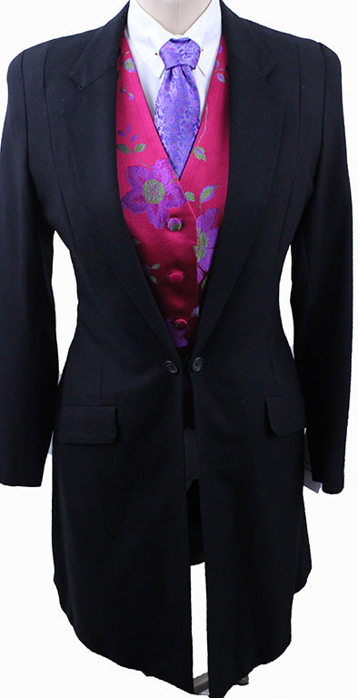 Day Suit LeCheval Black Herringbone