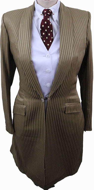 Day Coat Becker Brothers Shadow Stripe Sheen