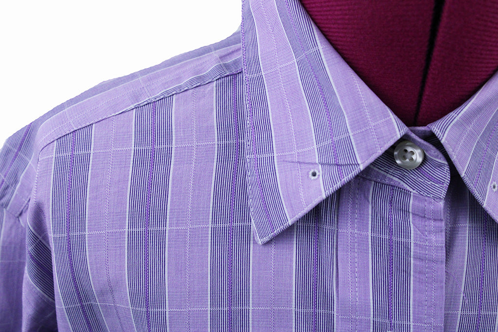 Shirt Becker Brothers Purple Glenplaid