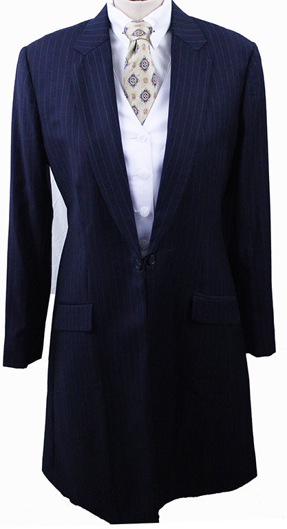 Issued By Ellie May Navy Pinstripe Day Suit