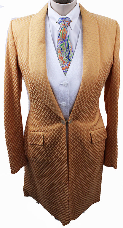 Day Coat Becker Brothers Orange Circle Patten