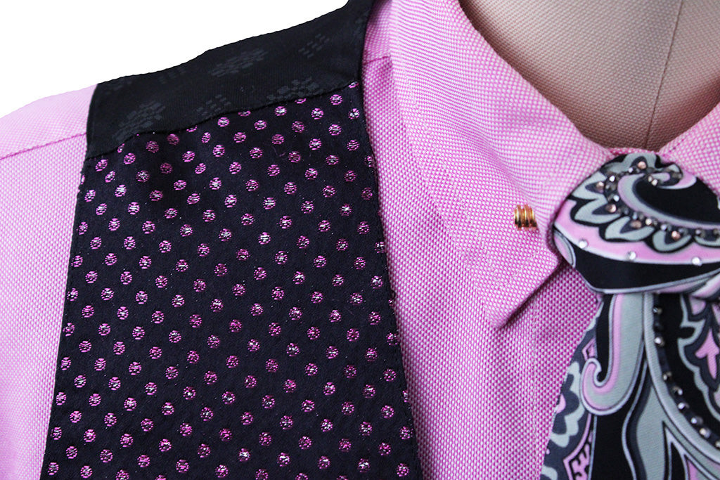 Vest MRC Black with Pink Glitter Dot