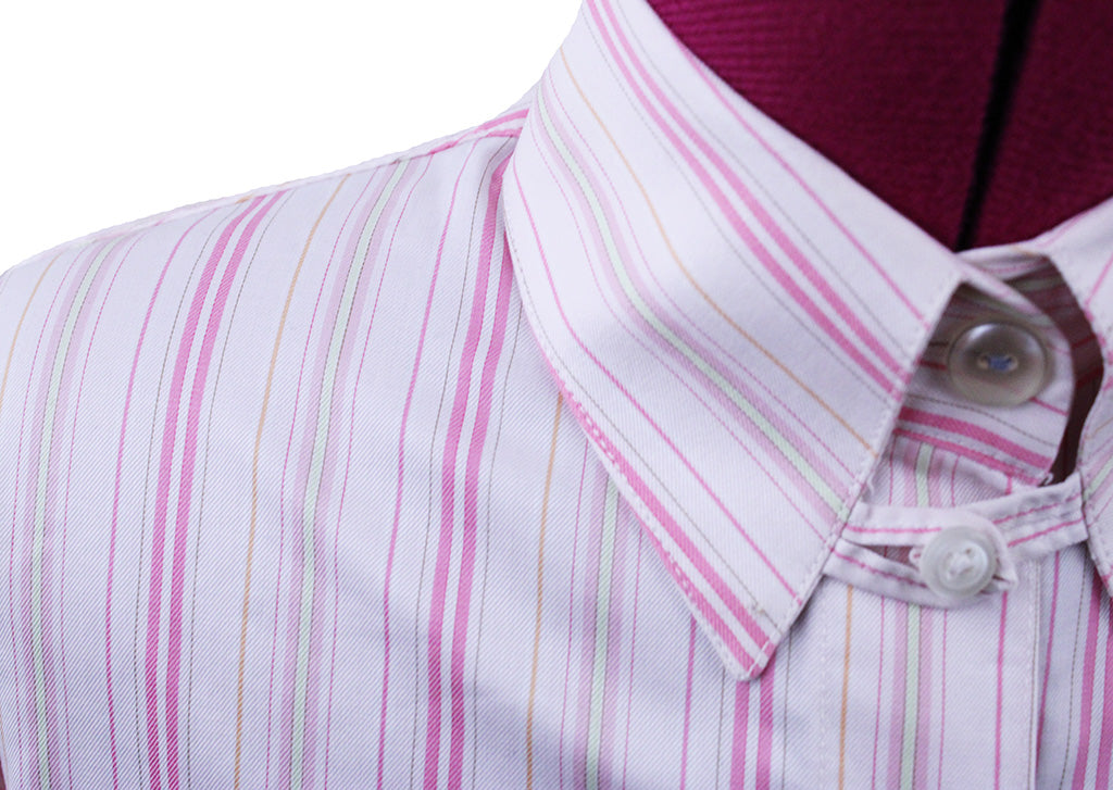 Shirt Marsha DeArriaga Pink and Lime Stripe