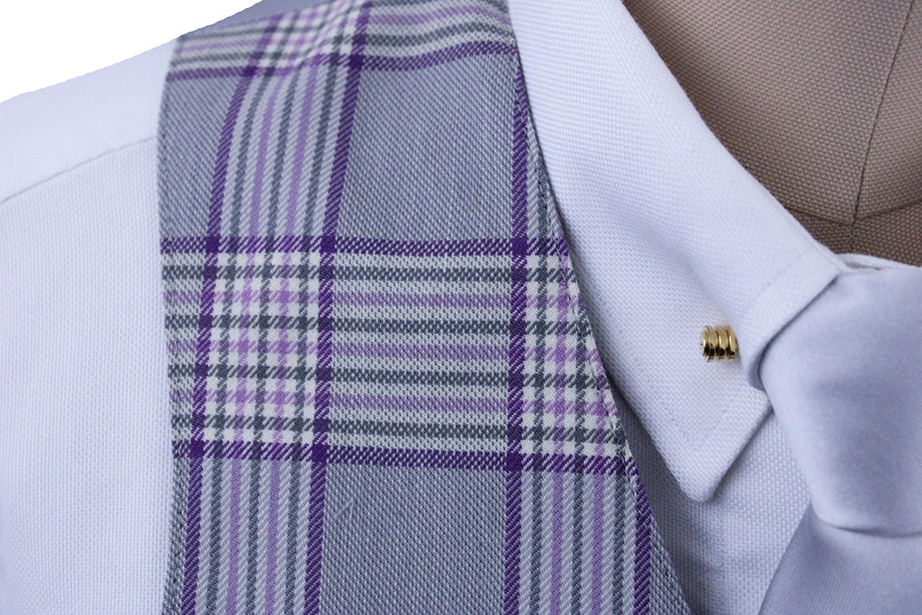 BRAND NEW! Becker Brothers Silver with Purple and Lime Glenplaid
