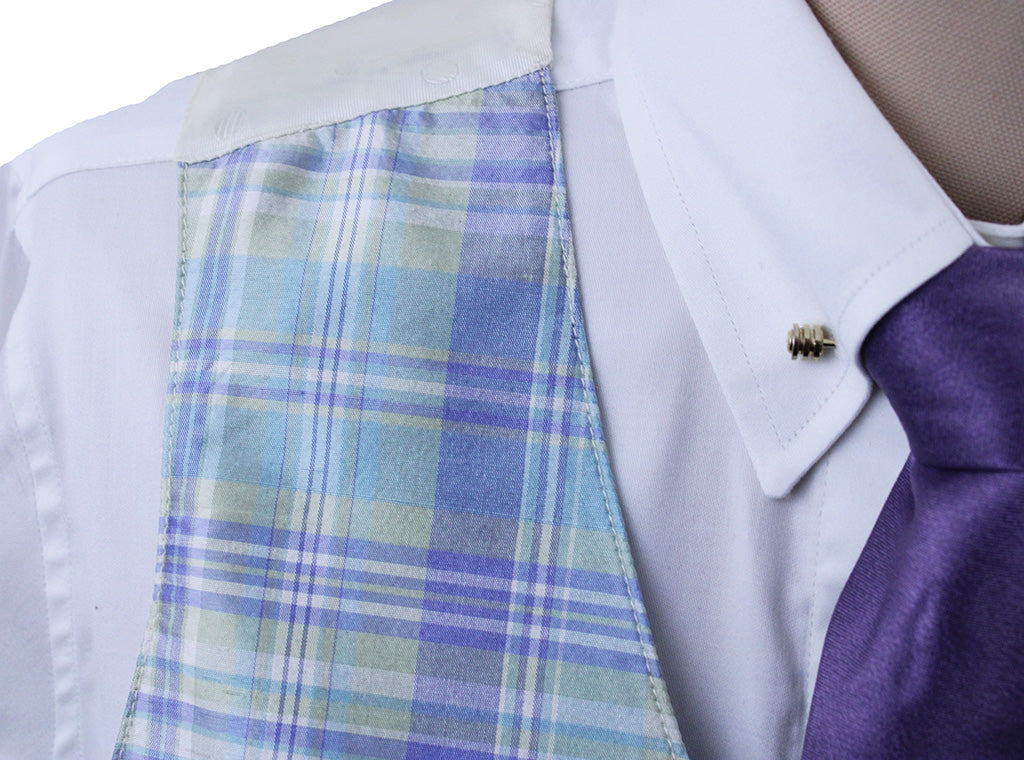 Vest Hartmeyer Blue and Sage Plaid