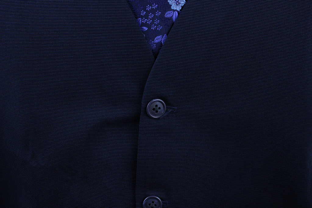 Vest Frierson Navy Thin Shadow Horizonal Stripe