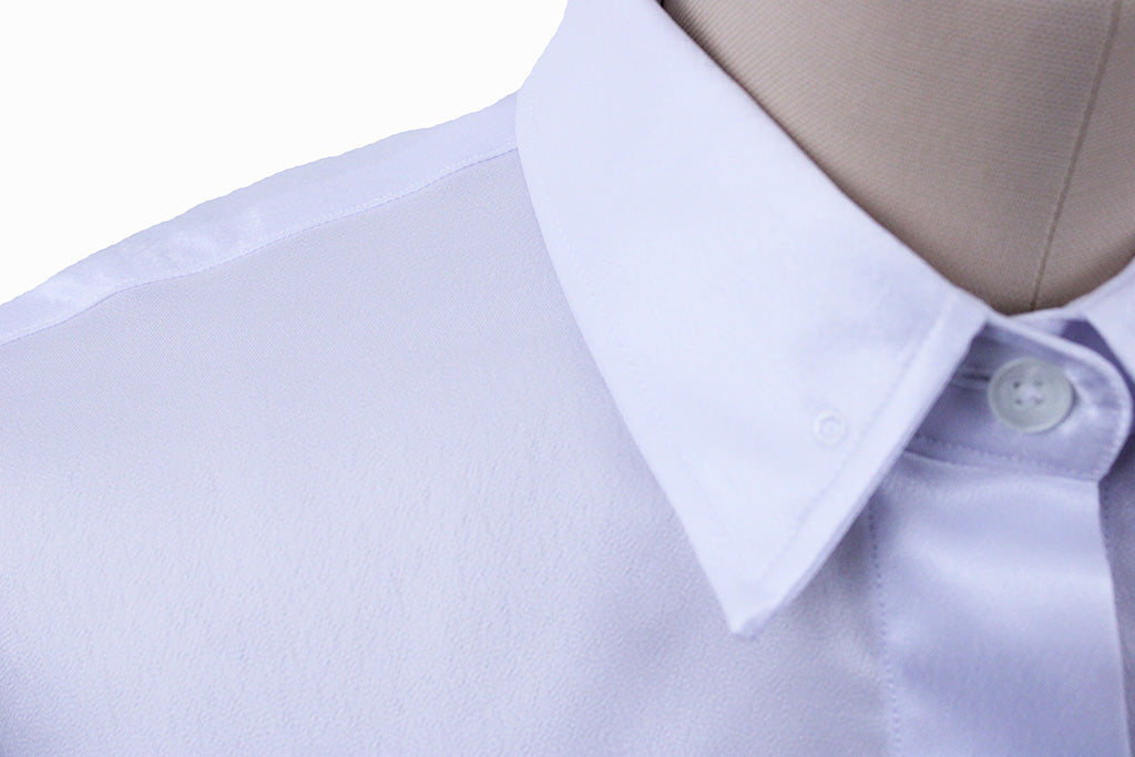 Issued By Ellie May White Satin Shirt 25