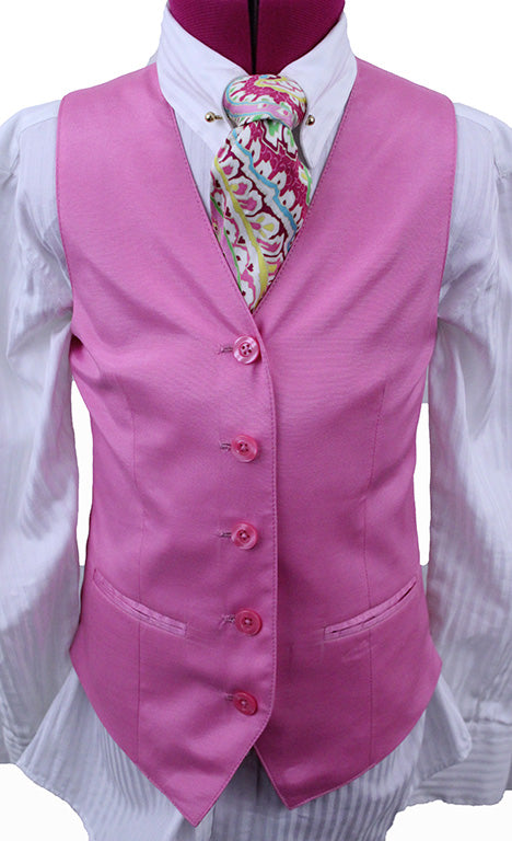 Issued By Ellie May Cotton Candy Pink Pink Sateen Vest 27