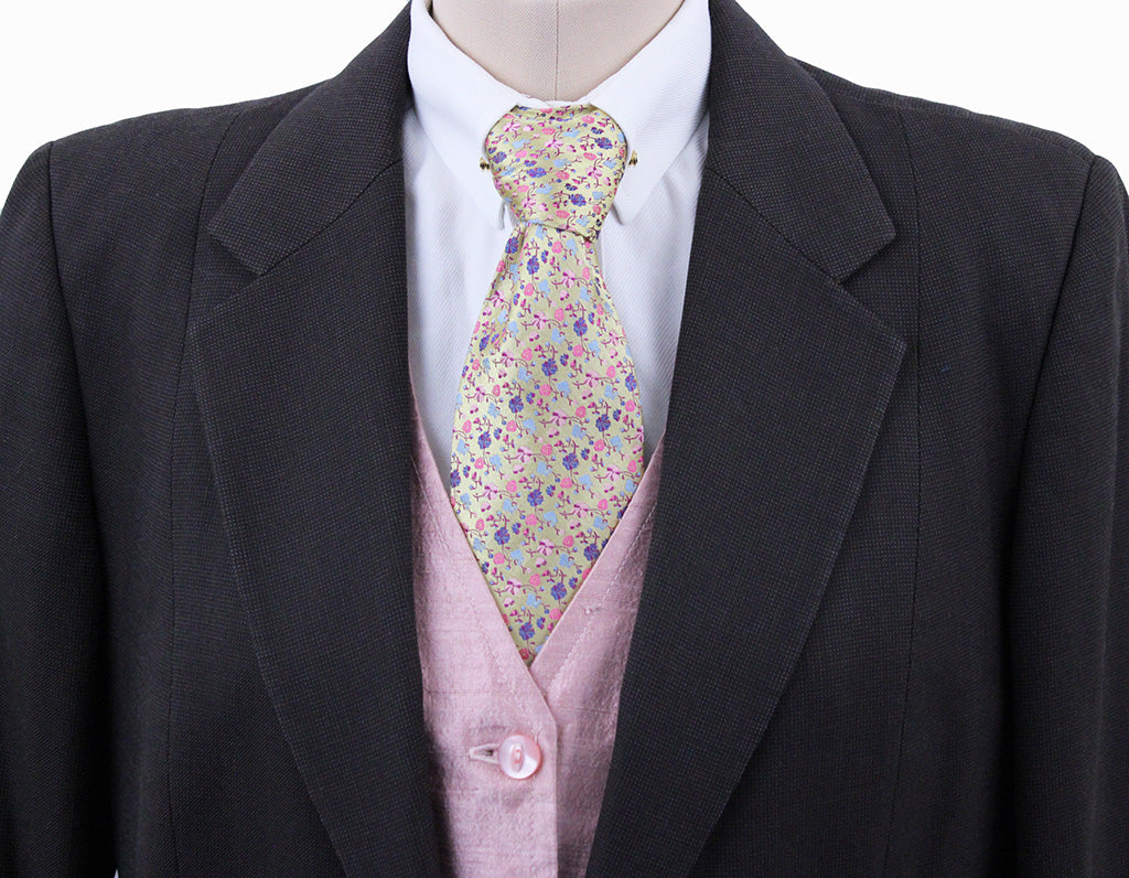 Day Suit Chavez Brown and White Pindot with Extra Fabric
