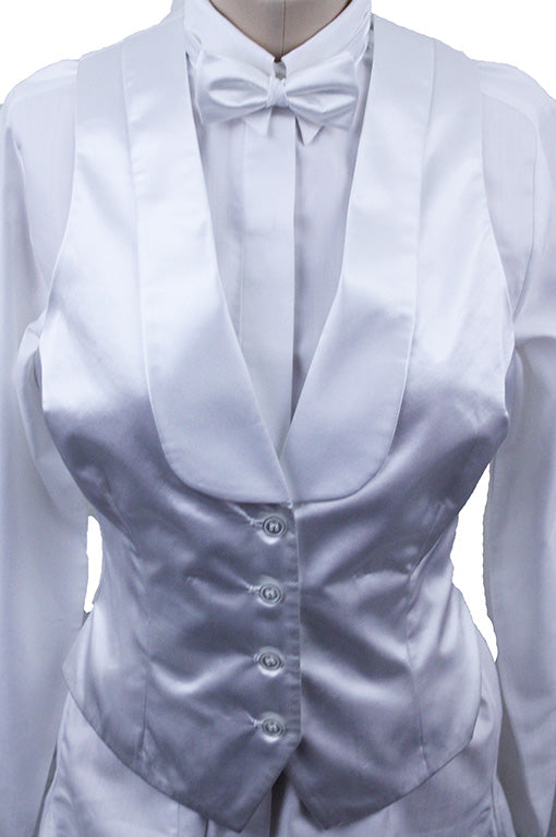 Formal Set Becker Brothers White Satin