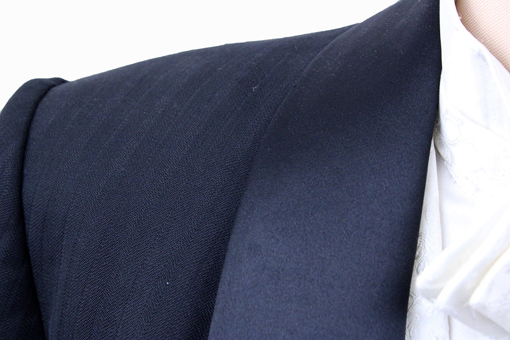 Formal Hawkewood Black Herringbone Shadow Stripe