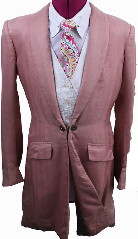 Day Coat Becker Brothers Coral Herringbone