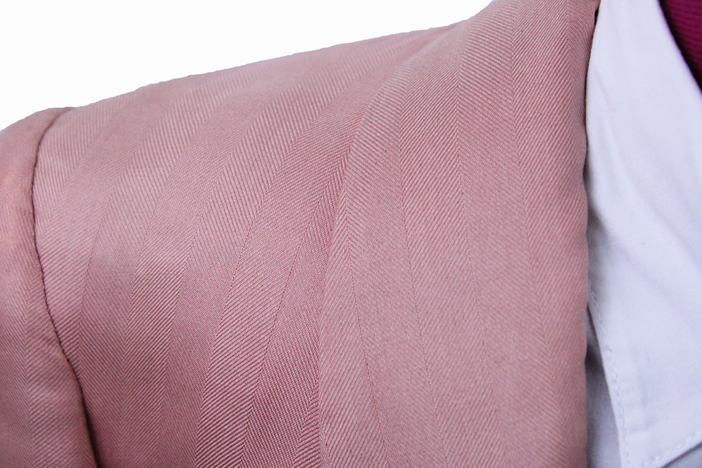 Day Coat Becker Brothers Coral Herringbone