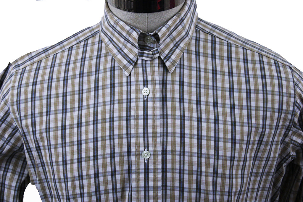 Shirt Becker Brothers Gold and Brown Plaid