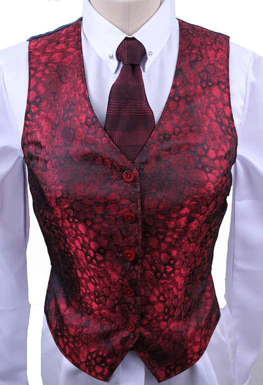 Vest Show Season Red Bubble Brocade