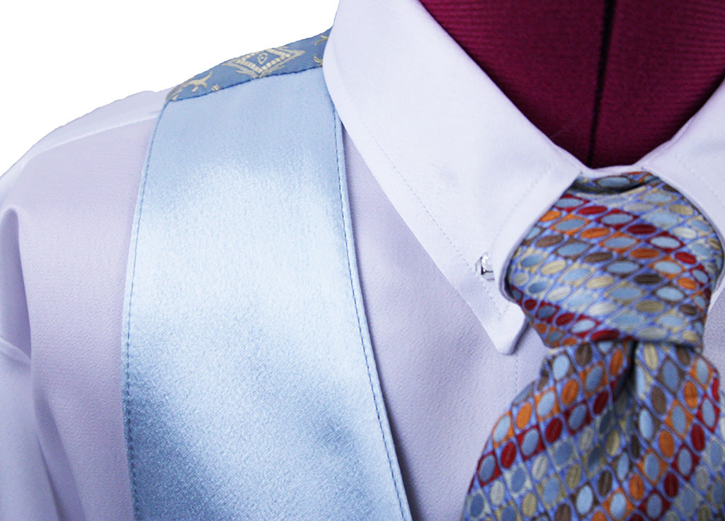 Vest DeRegnaucourt Light Blue Satin