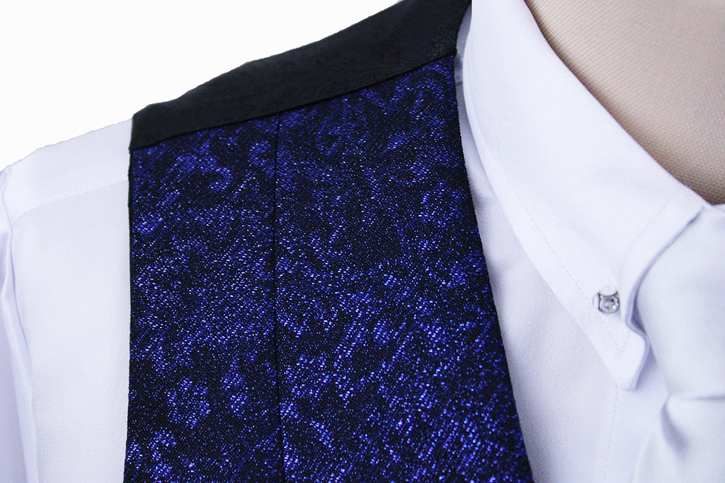 BRAND NEW! Chavez Sapphire and Black Metallic Vest