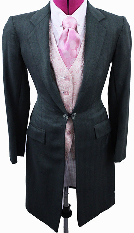 Day Suit Becker Brothers Hunter Green Herringbone
