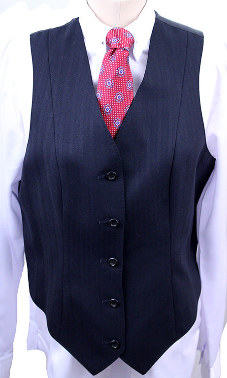 Vest LeCheval Navy Herringbone