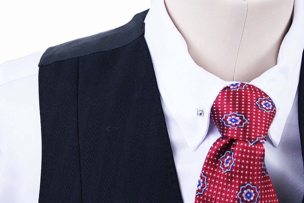 Vest LeCheval Navy Herringbone