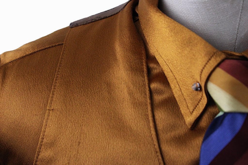 Vest and Shirt Combination Show Season Copper Satin