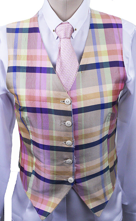 Vest Custom Plaid