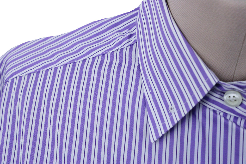 Shirt Show Season Purple and White Pinstripe