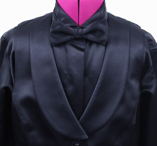 BRAND NEW! Issued By Ellie May Black Satin Formal Set