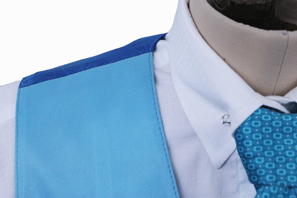 Issued By Ellie May Light Aqua Satin Vest