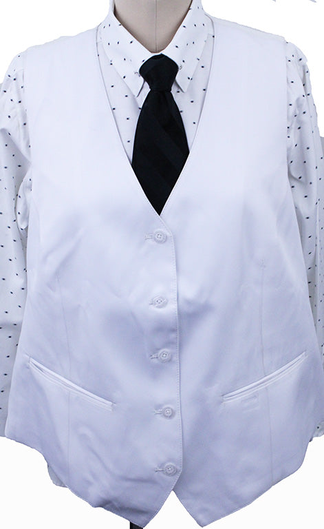 Issued By Ellie May White Satin Vest 45
