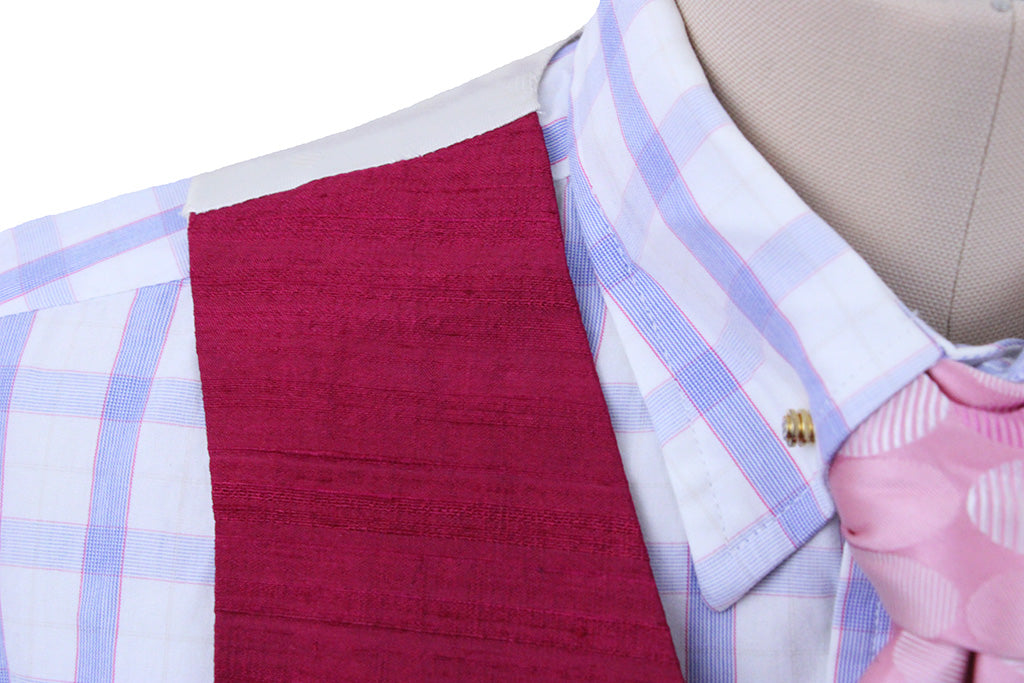 Vest Custom Magneta Pink Silk