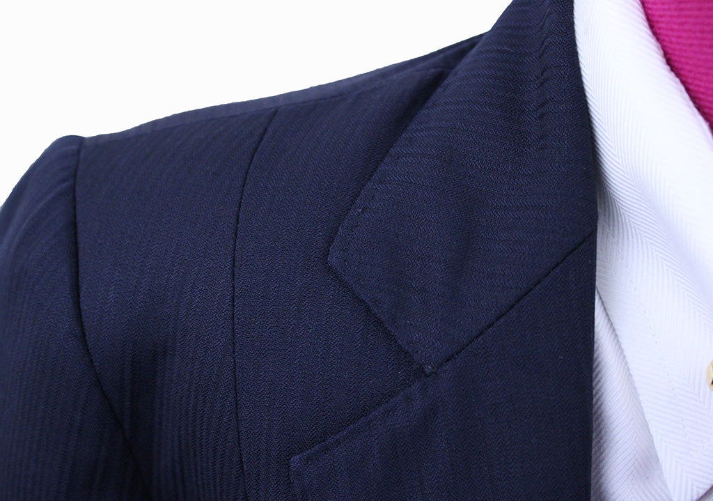 Day Suit LeCheval Navy Thin Shadow Stripe
