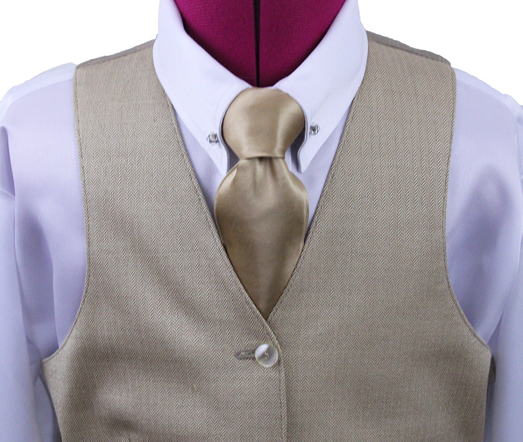 Vest Carl Meyers Gold Herringbone Vest