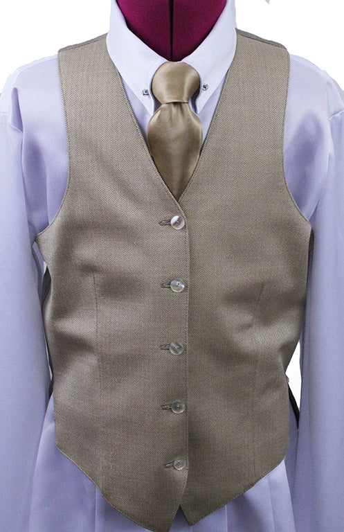 Vest Carl Meyers Gold Herringbone Vest