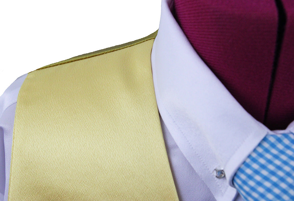 Vest Custom Yellow Satin