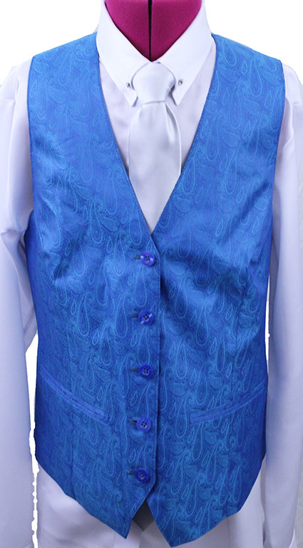 Issued By Ellie May Turquoise Paisley Vest