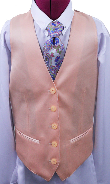 Issued By Ellie May Peach Satin Vest