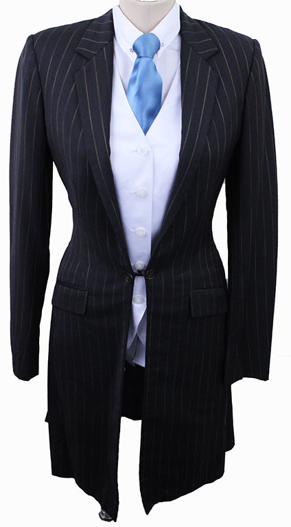 Day Suit Becker Brothers Brown with Fire Pinstripe