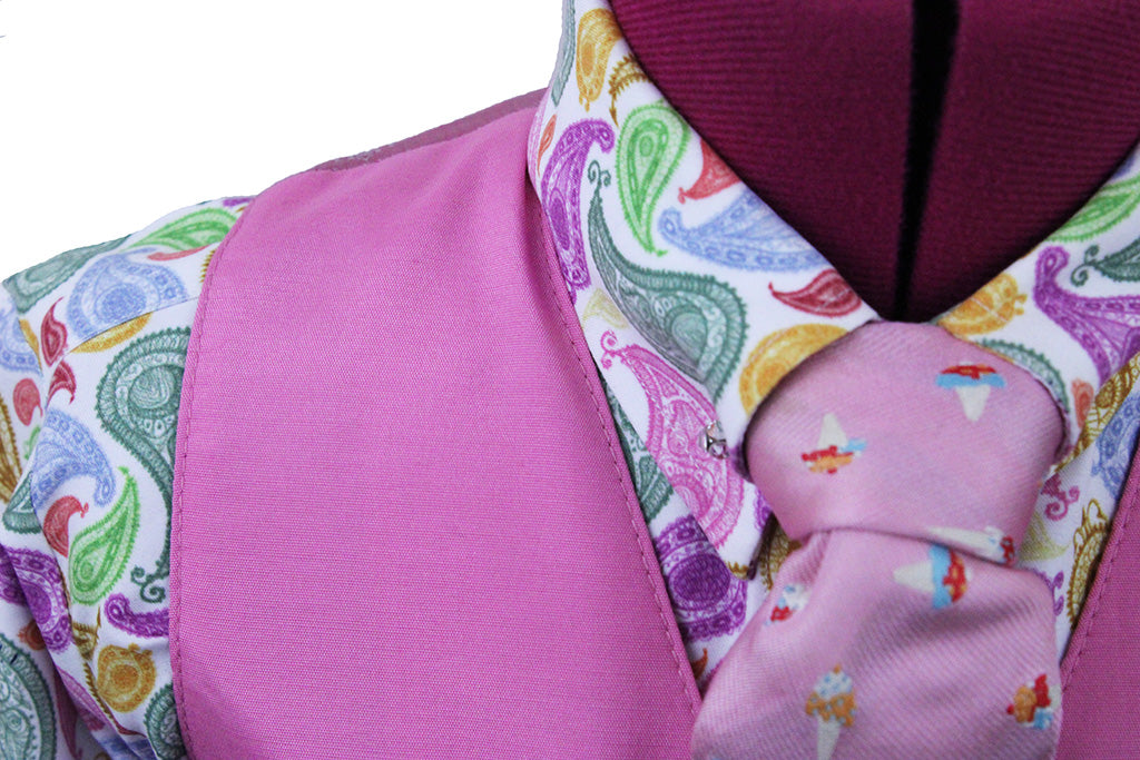 Vest Issued By Ellie May Pink Sateen