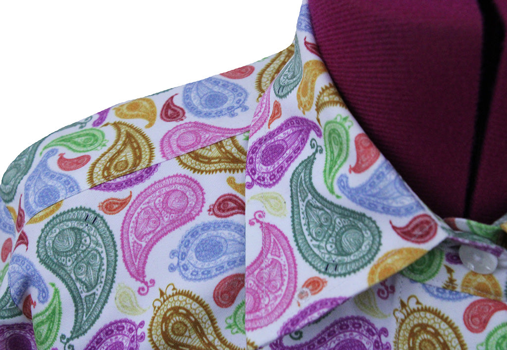 Shirt Issued By Ellie May Multi-Color Paisley