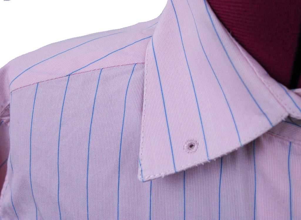 Shirt Marsha DeArriaga Pink with Blue Stripe