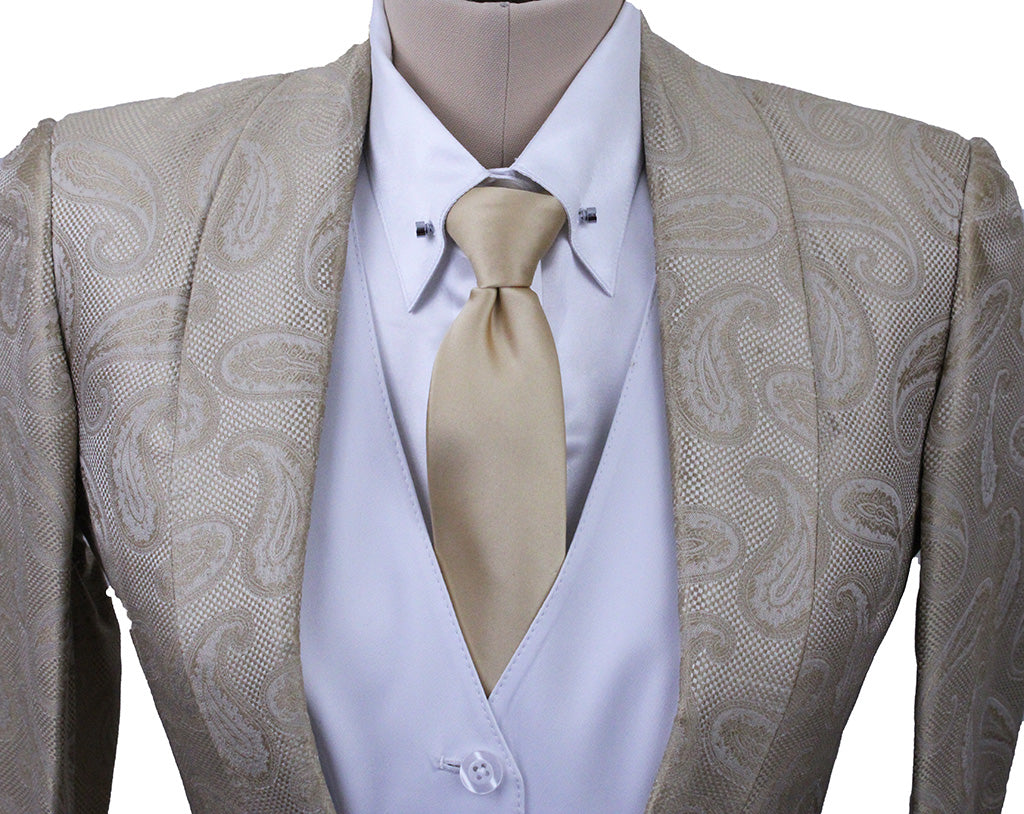 Day Coat DeRegnaucourt Gold Paisley Sheen