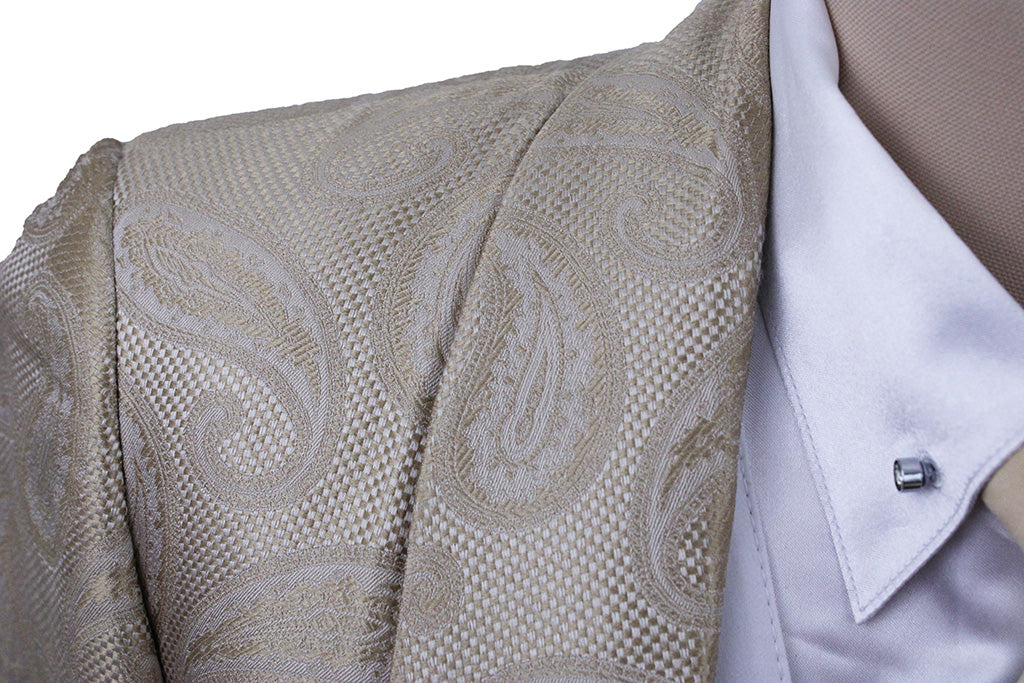 Day Coat DeRegnaucourt Gold Paisley Sheen