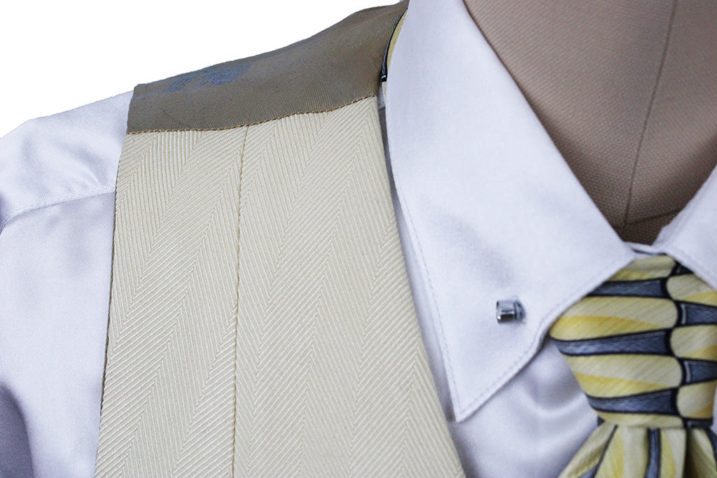 Vest Chavez Yellow Herringbone