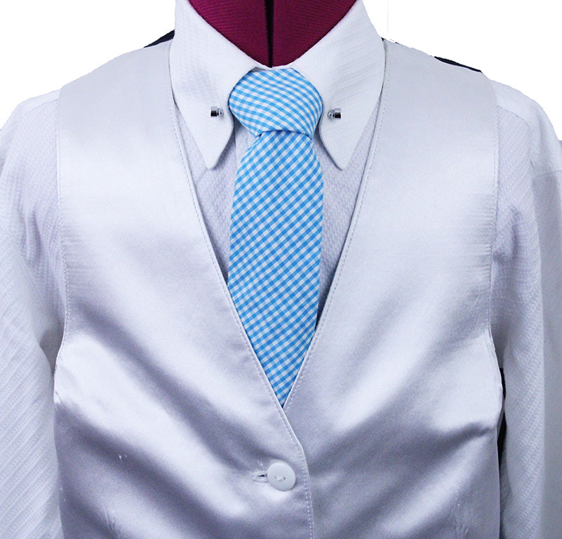 Vest Custom White Satin