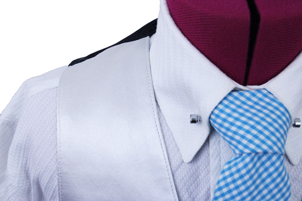 Vest Custom White Satin